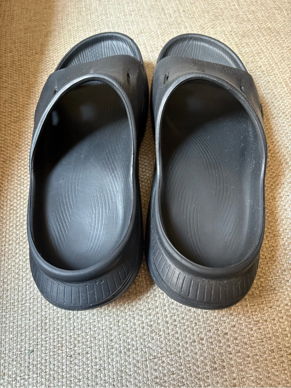 Hoka Kids Black Slip-On Slide Sandal